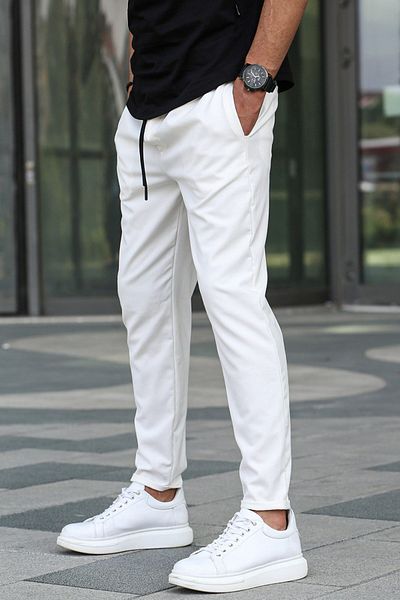 Madmext Weiße Joggerhose 4242