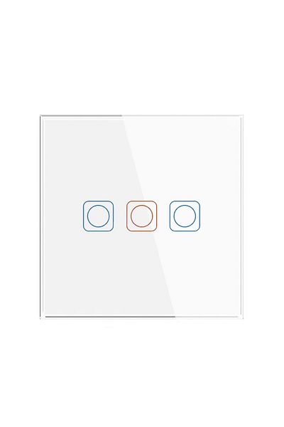 NPO Fgtcm009 Touch Wifi Tuya Supported 3 Gang Smart Electrical Switch-White