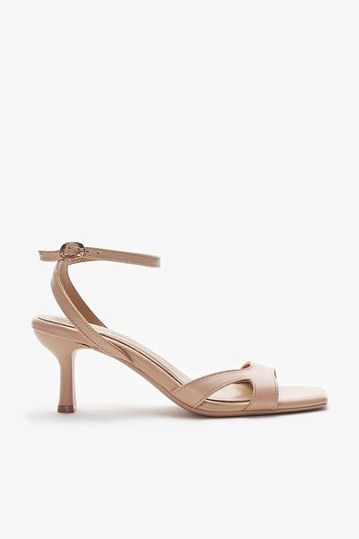 Louis Cardy Sofia Nude Genuine Leather Women's Heeled Shoes