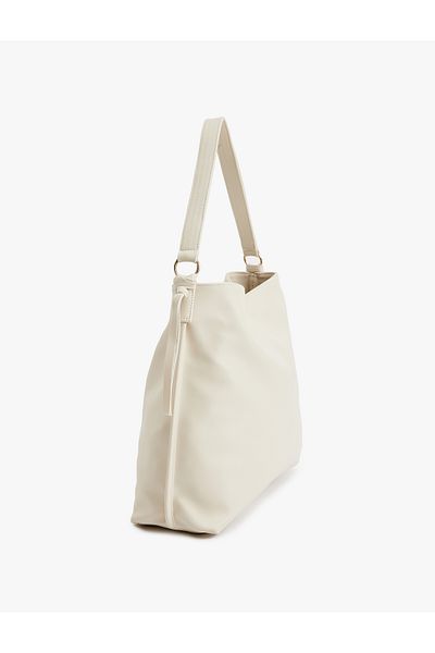 Koton Tote Shoulder Bag with Faux Leather Handle