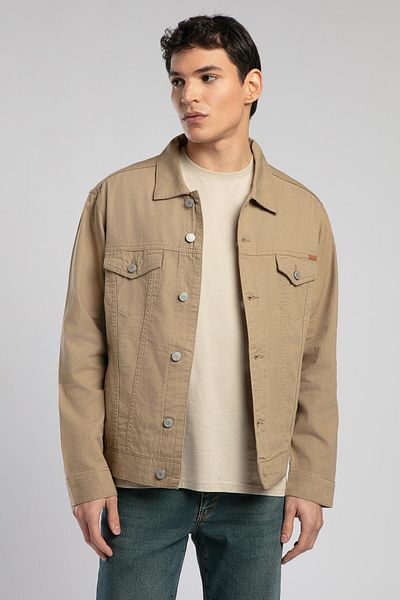 Lee Cooper Мъжко яке Puebla Nd, 100% памучна тъкана, цвят камила