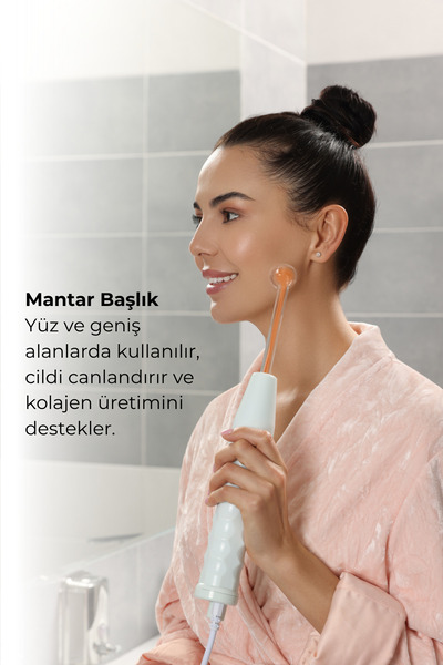 PSD Kozmetik Yüksek Frekans Cihazı – 4 Başlıklı Cilt ve Saç Bakım Aleti - Neon High Frekans