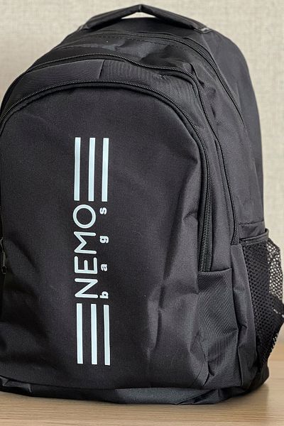 NEMO BAGS Unisex Black Backpack 16.9 Inch, 45X30X15Cm 24Lt Travel School Sport