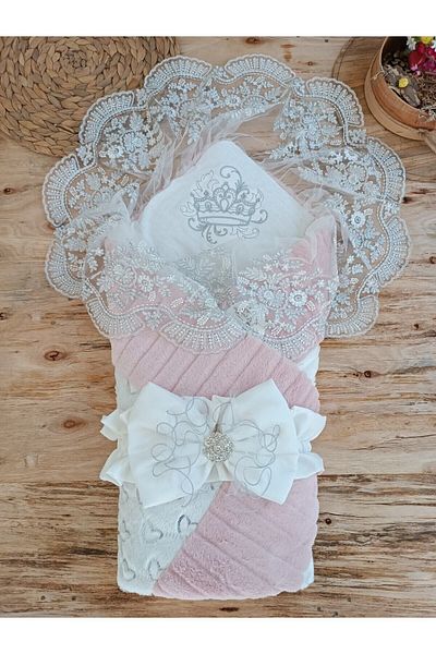 Tomuycuk قماط أطفال للجنسين حديثي الولادة ومنفذ المستشفى - قماط خارجي من Pemba & Lace