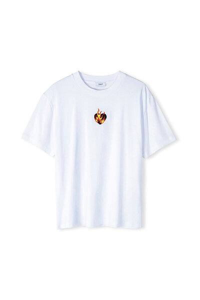 Twist Embroidery Detailed T-Shirt