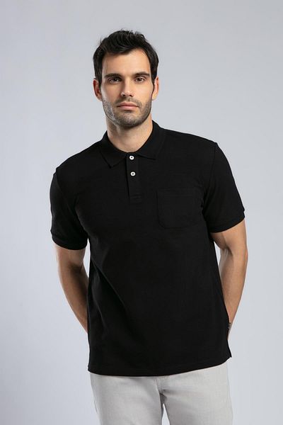 Lee Cooper Rolan Men's Polo Neck T-Shirt Black