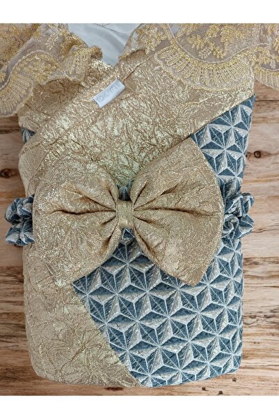 Tomuycuk Lacy Luxury Baby Swaddle Unisex Baby Outer Swaddle Blanket Hospital Exit Mevlütlük Gift