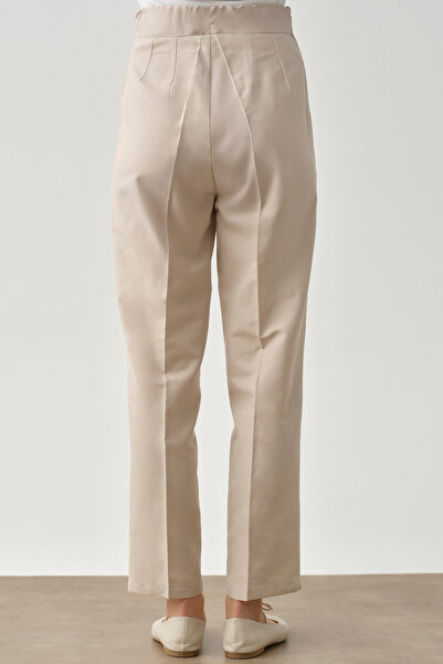 Tuğba Bol Paça Pantolon - Bej