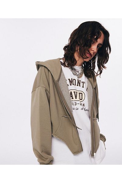 Twist Sweatshirt - Raw Edge Detailed