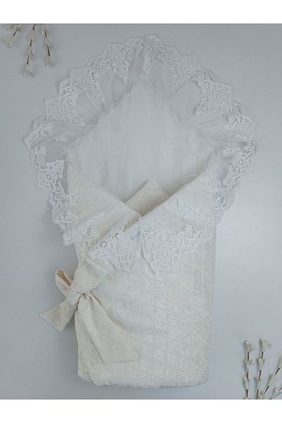 Tomuycuk Lacy Baby Blanket 100% Cotton Natural Organic Sleeping Swaddle Gift Newborn Mevlütlük