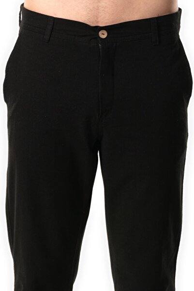 Eliş Şile Bezi Μαύρο ανδρικό παντελόνι Gabardine SYH Μοντέλο