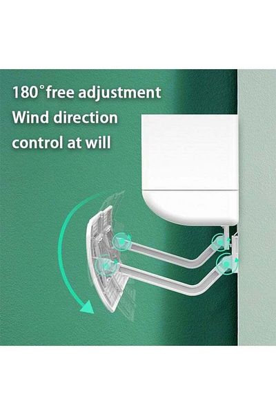 COOYA Retractable Air Conditioner Deflector, Air Baffle Telescopic for Cooling/Heating Air Circulation