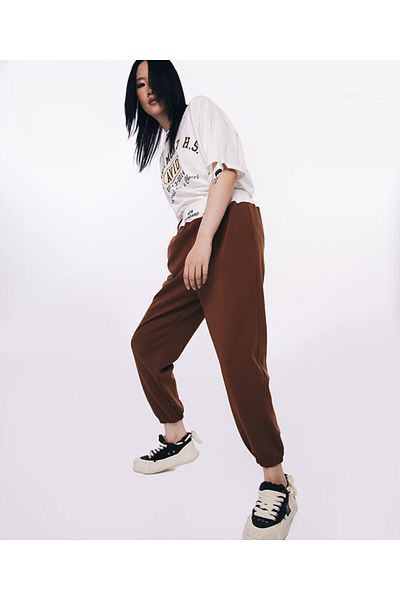 Twist Color Blocked Jogger Pants