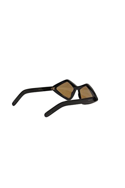 Gucci Gucci Women's Geometric Diamond Sunglasses Black Acetate GG0496S Oval Glasses Shad Funky