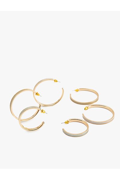 Koton 3-Piece Hoop Earring Set