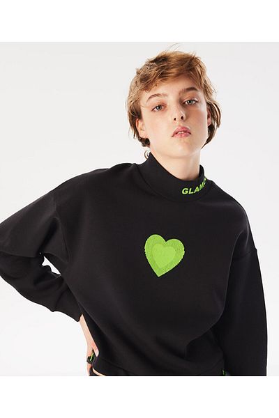 Twist Velvet Patterned Sweatshirt