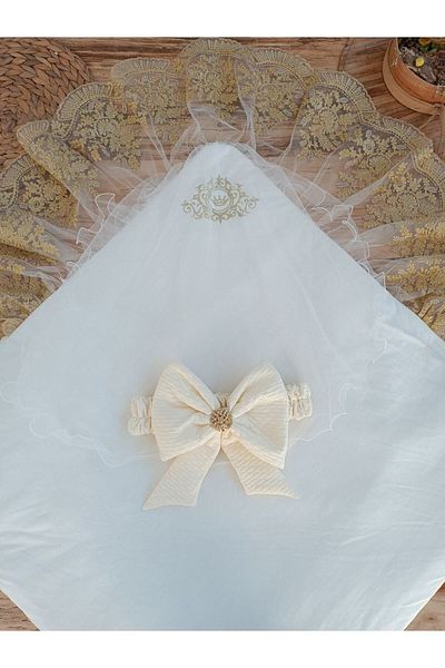 Tomuycuk Baby Blanket Outer Swaddle Lacy Baby Swaddle Unisex Hospital Exit Gift Newborn