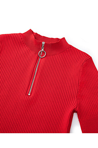 Twist Corded Zippered Knitwear