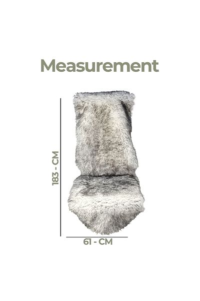 Generic Premium Sheepskin Car Seat Cover – 100% Pure Wool, Soft & Fluffy, Universal Fit, Long Wool Cushion