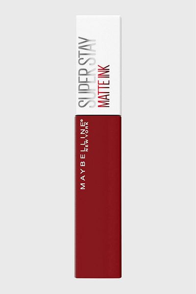 Maybelline New York أحمر شفاه سوبر ستاي مات إنك سبايسد أب، 340 إكسيليراتور