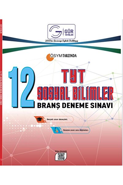 Gür Yayınları 12li TYT Sosyal Bilimler Branş Denemesi