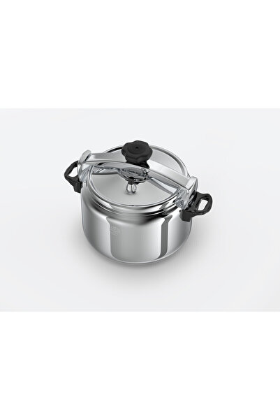 ALSAIF Stainless Steel Pressure Cooker Size: 5 Liter, Color: Stainless Steel - K96005