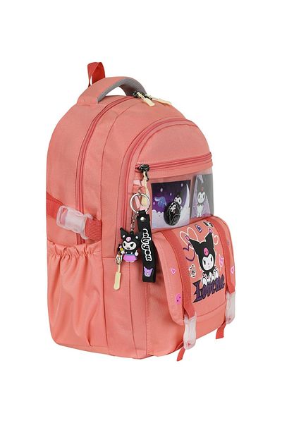 Alanç Gift Set de rucsac de școală pentru fete în stil coreean cu accesorii ortopedice roz, nutriție termică și suport pentru stilouri