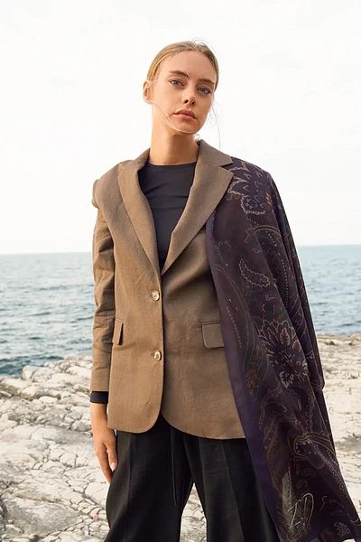 ED Scarf Iconic Kahve Collection - Σάλι Meyal