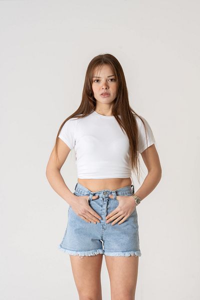 VerdeBlanco Pantaloni scurți Ice Blue Pocket Koir