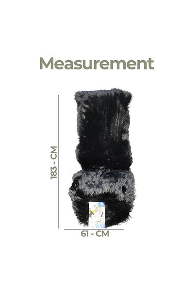Generic Premium Sheepskin Car Seat Cover – 100% Pure Wool, Soft & Fluffy, Universal Fit, Long Wool Cushion