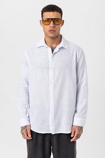 Vamos Оверсайз з довгими рукавами, верхня частина екрю