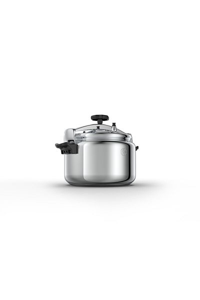 ALSAIF Stainless Steel Pressure Cooker Size: 15 Liter, Color: Stainless Steel