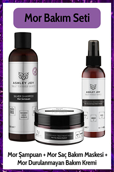 ASHLEY JOY Platin,sarı Saçlara Özel Turunculaşma Karşıtı Keratin Içeren Sülfa...