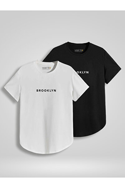 WEARTEX 2 Pack Skirt Oval Brooklyn Printed Slim Fit T-Shirt