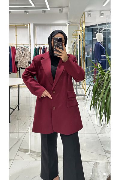 She Olive Double Flap Pocket Blazer Jacket