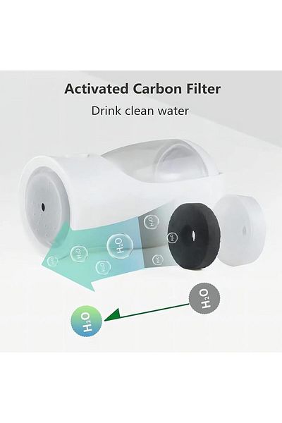 COOYA Pet Water Bottle, Portable with Food Container, Leak Proof, Filter for Outdoor Walking Hiking Travel