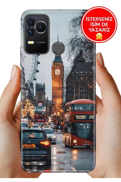 omix X400 Kılıf Desenli Baskılı Lens Korumalı Silikon London Winter