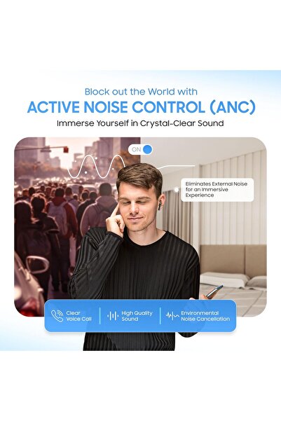 Swiss Military سماعات أذن Victor RT75 PRO ANC - ENC، وضع الشفافية، LDAC عالي الدقة، Smart Touch، وضع الاستعداد لمدة 180 يومًا - أسود