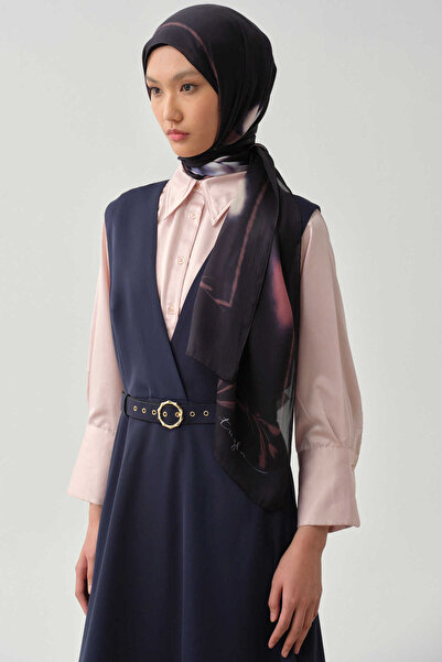 Tuğba V Yaka Kemerli Jile - Lacivert