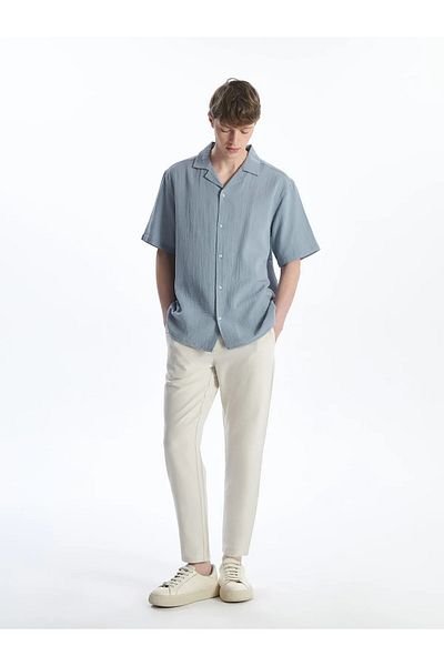 LC Waikiki Ανδρικό παντελόνι Standard Molded Linen Look