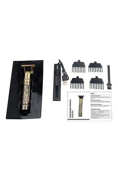 Other Professional Rechargeable Retro Electric Hair Trimmer Kit Multicolor 17 X 5 X 8cm