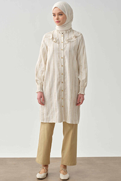 Tuğba Pensli Havuç Pantolon - Bej