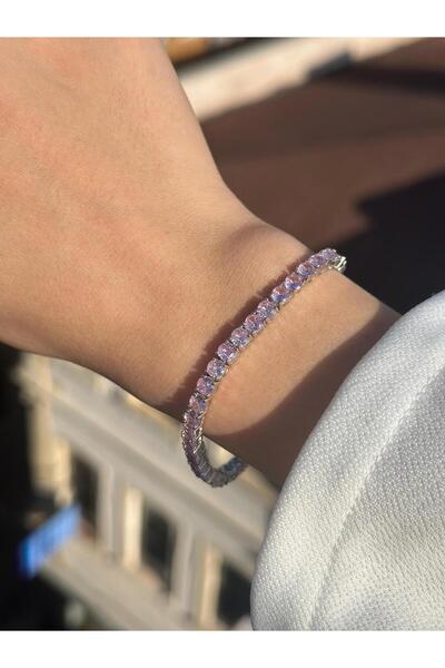 silverpoint Renkli Taşlı Su Yolu Bileklik