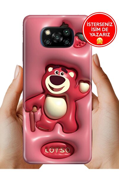 POCO X3 NFC - X3 Pro Uyumlu Kılıf Desenli Baskılı Lens Korumalı Silikon Lotso