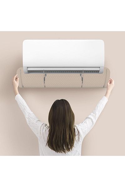 COOYA Adjustable AC Air Deflector,Transparent Invisibility,Wall-Mounted,Suitable for Split air conditioner