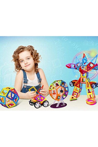 COOYA 191Pcs Colorful Magnetic Blocks Building Toy Set,Durable Early Learning Magnet Tiles Toys for Kids
