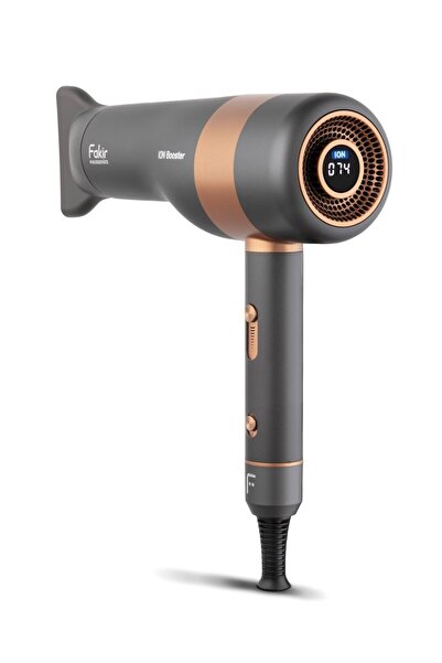 Fakir Ion Booster Hair Dryer, 2000w Ac Motor, Ion, Continuous Speed, 3 Temp Settings, Lcd, 2.5m Cable