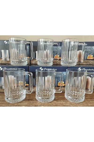 Paşabahçe Elysia Latte Cup 310 cc Cup with Handle 6 Pieces