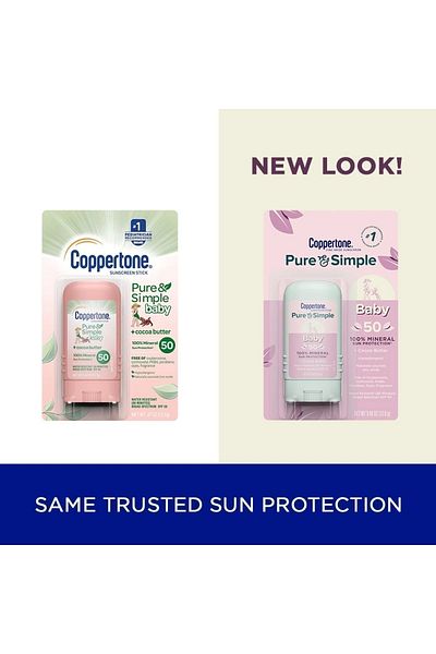 Coppertone Pure & Simple Baby 50 Factor Stick 13.9 Gr