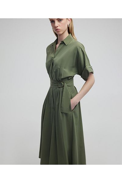 MISS IPEKYOL Midi-Hemdkleid mit Gürtel